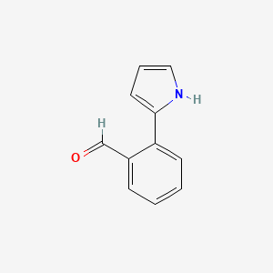 molecular formula C11H9NO B8331489 Pyrrole-benzaldehyde CAS No. 142598-70-7