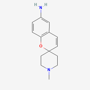 molecular formula C14H18N2O B8331534 1'-Methylspiro[1-benzopyran-2,4'-piperidin]-6-amine CAS No. 1124313-69-4