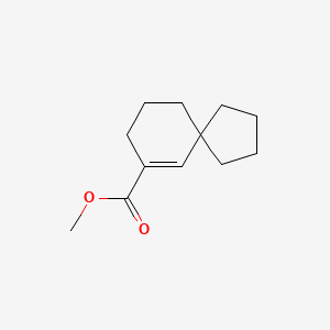 molecular formula C12H18O2 B8331566 Spiro[4.5]dec-6-ene-7-carboxylic acid methyl ester 