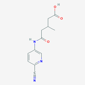 4-(6-Cyanopyridin-3-ylcarbamoyl)-3-methylbutyric acid