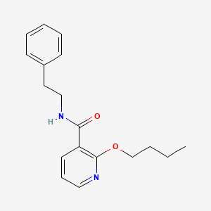 molecular formula C18H22N2O2 B8331614 2-Butoxy-N-phenethyl-nicotinamide 