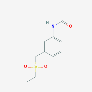 N-(3-(ethylsulfonylmethyl)phenyl)acetamide