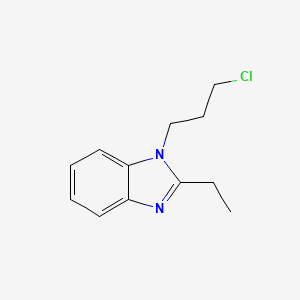 molecular formula C12H15ClN2 B8331630 1-(3-chloropropyl)-2-ethyl-1H-benzimidazole 