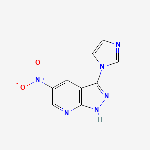 3-(1H-imidazol-1-yl)-5-nitro-1H-pyrazolo[3,4-b]pyridine