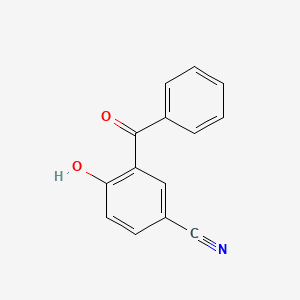 molecular formula C14H9NO2 B8331635 2-Benzoyl-4-cyanophenol 