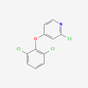 molecular formula C11H6Cl3NO B8331651 2-Chloro-4-(2,6-dichlorophenoxy)pyridine 