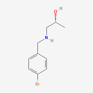 molecular formula C10H14BrNO B8331656 (R)-1-(4-Bromobenzylamino)propan-2-ol 