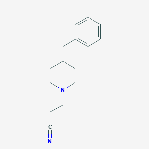 molecular formula C15H20N2 B8331717 3-(4-Benzylpiperidin-1-yl)propionitrile 
