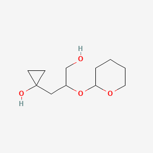 1-(3-hydroxy-2-(tetrahydro-2H-pyran-2-yloxy)propyl)cyclopropanol