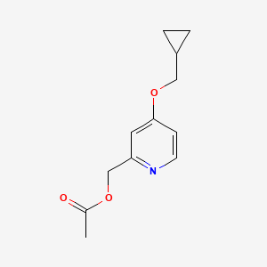 2-Acetoxymethyl-4-cyclopropylmethoxy pyridine