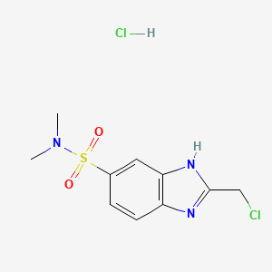 2-Chloromethyl-1h-benzoimidazole-5-sulfonic acid dimethylamide hydrochloride salt