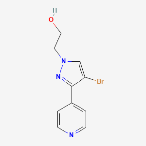 2-(4-bromo-3-(pyridin-4-yl)-1H-pyrazol-1-yl)ethanol