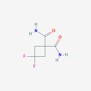 1,1-Cyclobutanedicarboxamide, 3,3-difluoro-