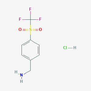 4-((Trifluoromethyl)sulfonyl)benzylamine hydrochloride