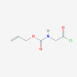 molecular formula C6H8ClNO3 B8331788 Allyloxycarbonylaminoacetyl chloride 