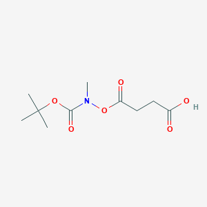 molecular formula C10H17NO6 B8331814 4-(Tert-butoxycarbonyl(methyl)aminooxy)-4-oxobutanoic acid 