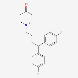 molecular formula C21H23F2NO B8331846 1-(4,4-Bis(4-fluorophenyl)butyl)piperidin-4-one 
