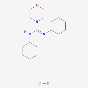 molecular formula C17H32ClN3O B8331875 N,N'-dicyclohexyl-4-morpholinecarboximidamide hydrochloride 