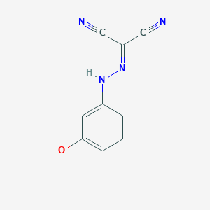 molecular formula C10H8N4O B8331918 2-[(3-Methoxyphenyl)hydrazono]malononitrile 