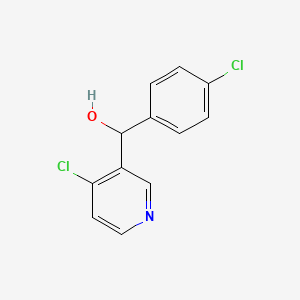 molecular formula C12H9Cl2NO B8331944 (4-Chlorophenyl)-(4-chloro-pyridin-3-yl)-methanol 