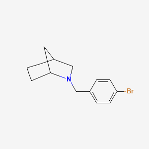 molecular formula C13H16BrN B8331961 2-(4-Bromobenzyl)-2-aza-bicyclo[2.2.1]heptane 