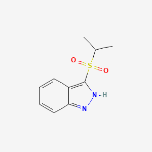 molecular formula C10H12N2O2S B8331984 3-(isopropylsulfonyl)-1H-indazole 