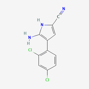 2-Amino-3-(2,4-dichlorophenyl)-5-cyanopyrrole