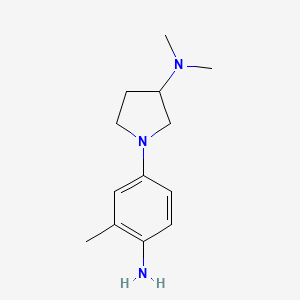 [1-(4-Amino-3-methylphenyl)pyrrolidin-3-yl]dimethylamine