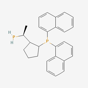 dinaphthalen-1-yl-[2-[(1S)-1-phosphanylethyl]cyclopentyl]phosphane