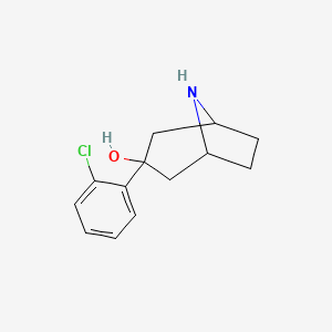 molecular formula C13H16ClNO B8332037 3-(2-Chloro-phenyl)-8-aza-bicyclo[3.2.1]octan-3-ol 
