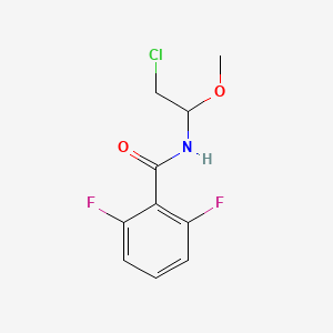 molecular formula C10H10ClF2NO2 B8332103 N-(2-Chloro-1-methoxyethyl)-2,6-difluorobenzamide 