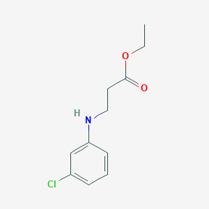 molecular formula C11H14ClNO2 B8332117 Ethyl 3-(3-chloroanilino)propanoate CAS No. 21617-13-0