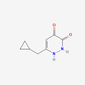 molecular formula C8H10N2O2 B8332150 6-(cyclopropylmethyl)-4-hydroxypyridazin-3(2H)-one 