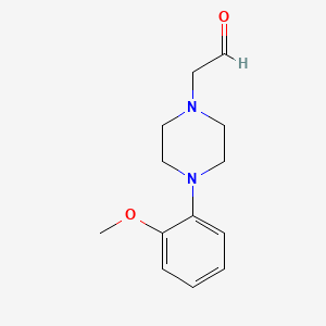 molecular formula C13H18N2O2 B8332198 [4-(2-Methoxy-phenyl)-piperazin-1-yl]-acetaldehyde 