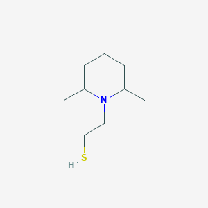 molecular formula C9H19NS B8332219 2,6-Dimethyl-1-(2'-mercaptoethyl)-piperidine 