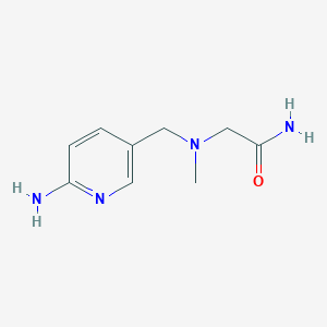 molecular formula C9H14N4O B8332241 2-[(6-Amino-pyridin-3-ylmethyl)-methyl-amino]acetamide 