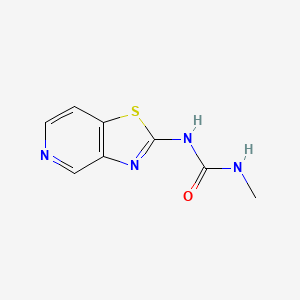 molecular formula C8H8N4OS B8332284 2-(3-Methylureido)thiazolo[4,5-c]pyridine 