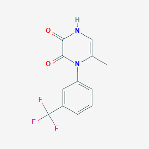 6-Methyl-1-[3-(trifluoromethyl)phenyl]-1,4-dihydropyrazine-2,3-dione