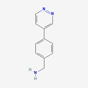 (4-(Pyridazin-4-yl)phenyl)methanamine
