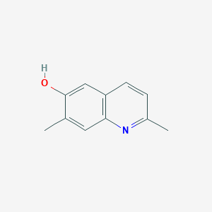 molecular formula C11H11NO B8332440 2,7-Dimethylquinolin-6-ol 