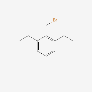 molecular formula C12H17Br B8332451 2,6-Diethyl-4-methylbenzyl bromide 