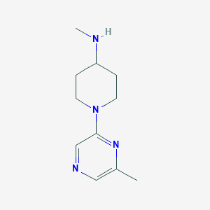 molecular formula C11H18N4 B8332539 N-methyl-1-(6-methylpyrazin-2-yl)piperidin-4-amine 