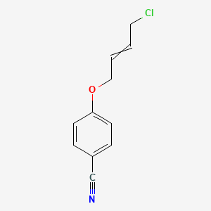 molecular formula C11H10ClNO B8332540 4-(4-Cyanophenoxy)-1-chloro-2-butene 