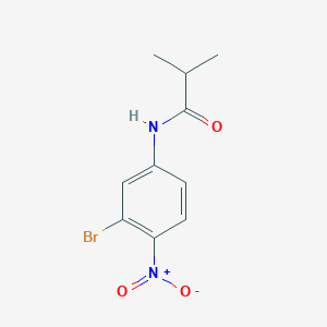 molecular formula C10H11BrN2O3 B8332662 3'-Bromo-4'-nitro-isobutyranilide 