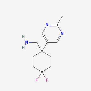(4,4-Difluoro-1-(2-methylpyrimidin-5-yl)cyclohexyl)methanamine