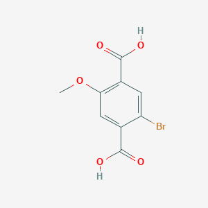 molecular formula C9H7BrO5 B8332673 2-Bromo-5-methoxyterephthalic acid 