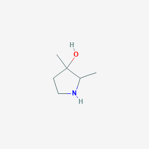 molecular formula C6H13NO B8332716 2,3-Dimethylpyrrolidin-3-ol 