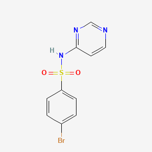 molecular formula C10H8BrN3O2S B8332723 4-bromo-N-(pyrimidin-4-yl)benzenesulfonamide 