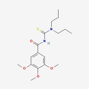 molecular formula C17H26N2O4S B8332739 N-(dipropylcarbamothioyl)-3,4,5-trimethoxybenzamide 