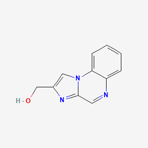 molecular formula C11H9N3O B8332771 Imidazo-[1,2-a]quinoxaline-2-methanol 